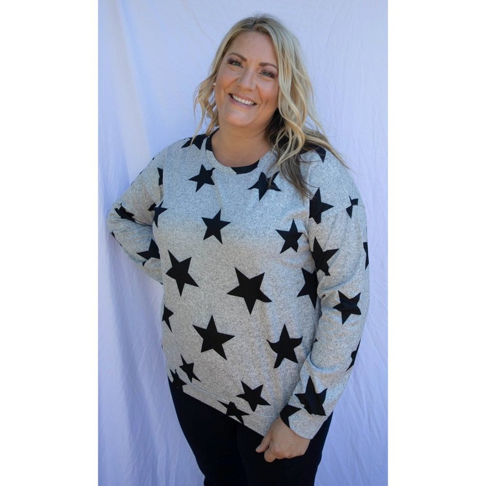 Shirley & Stone  Star Pullover Top - Picture 2 of 6